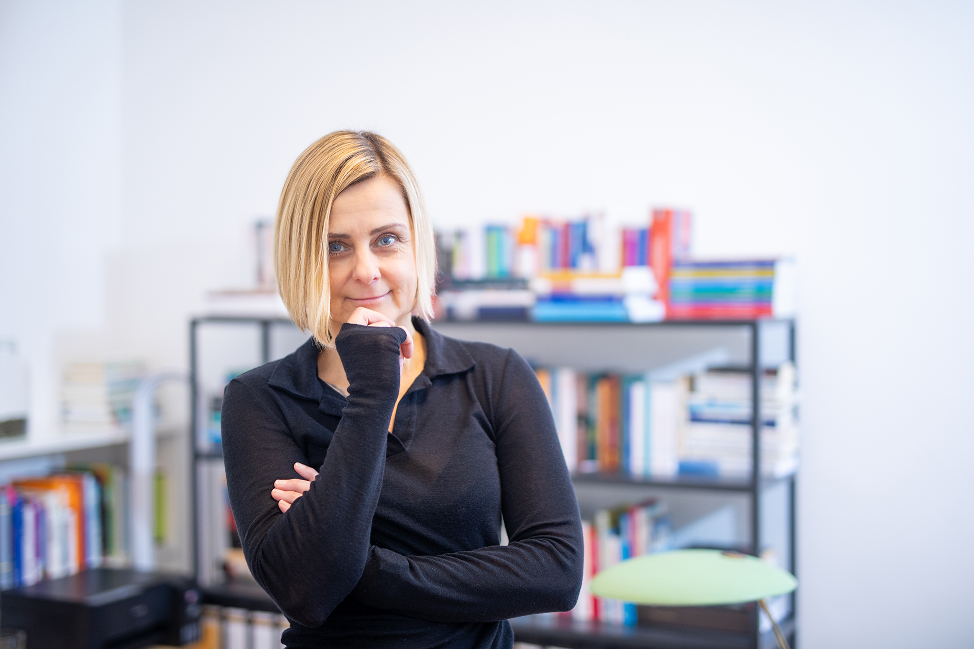 Psychotherapeutin Christiane Brazda in ihrer Praxis in Wien