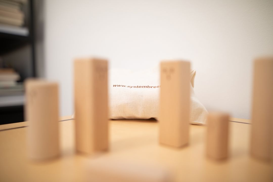 Holzklötze für die Symbolarbeit